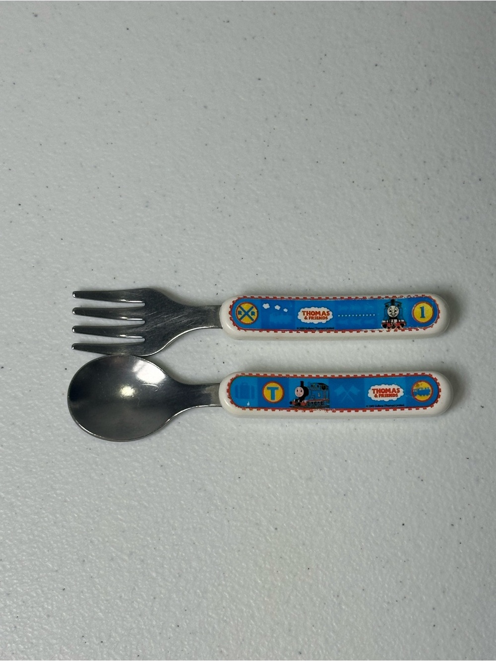 Thomas & Friends Blue Kids Fork and Spoon Set